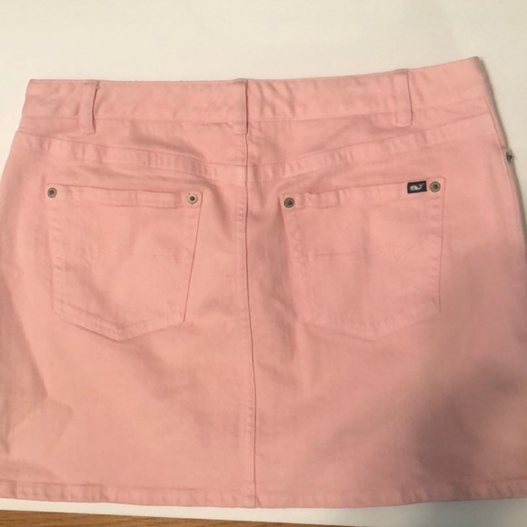 Vineyard Vines Baby Pink Jean Mini Skirt Size 10 - Picture 6 of 9